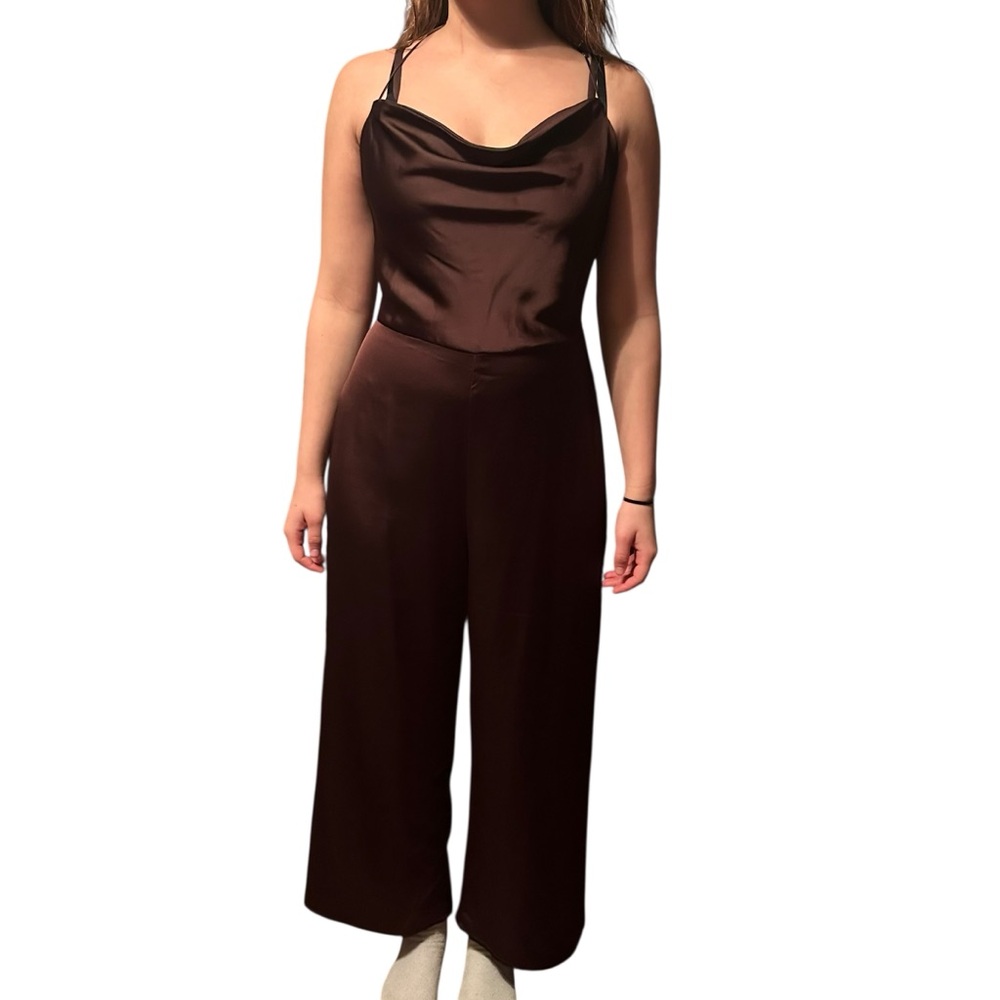 Abercrombie & Fitch Chocolate Brown Jumpsuit - Picture 2 of 6